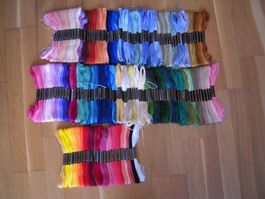150 Stickfäden Stickgarn (150 verschiedene Farben!) Neu!