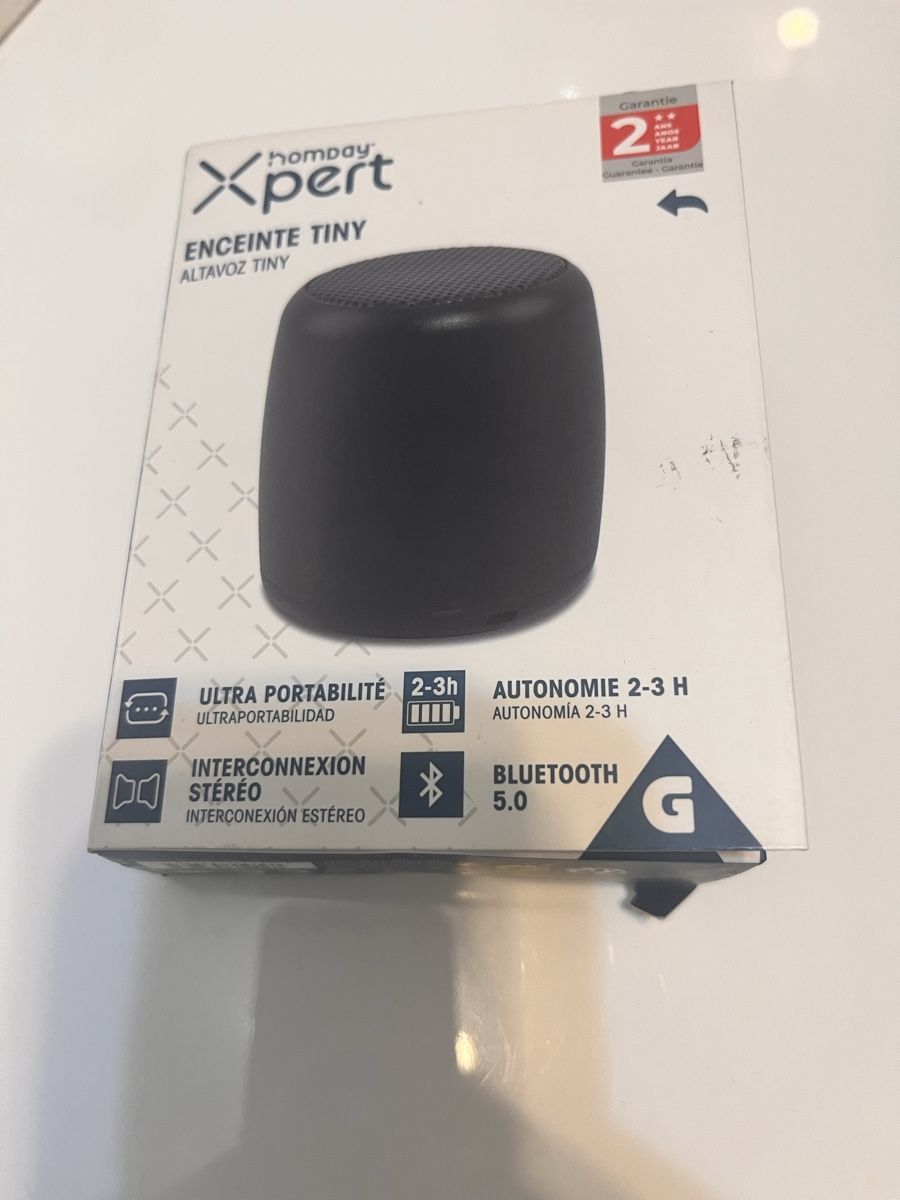 Casse acustiche: Enceinte Bluetooth Homyday Xpert Tiny - Parfait État! – Nuovo e nell'imballaggio originale da Denges venduto da etoileZ 3