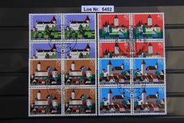 PP 1979 Serie Viererblöcke mit Ortsstempel          Los 5452