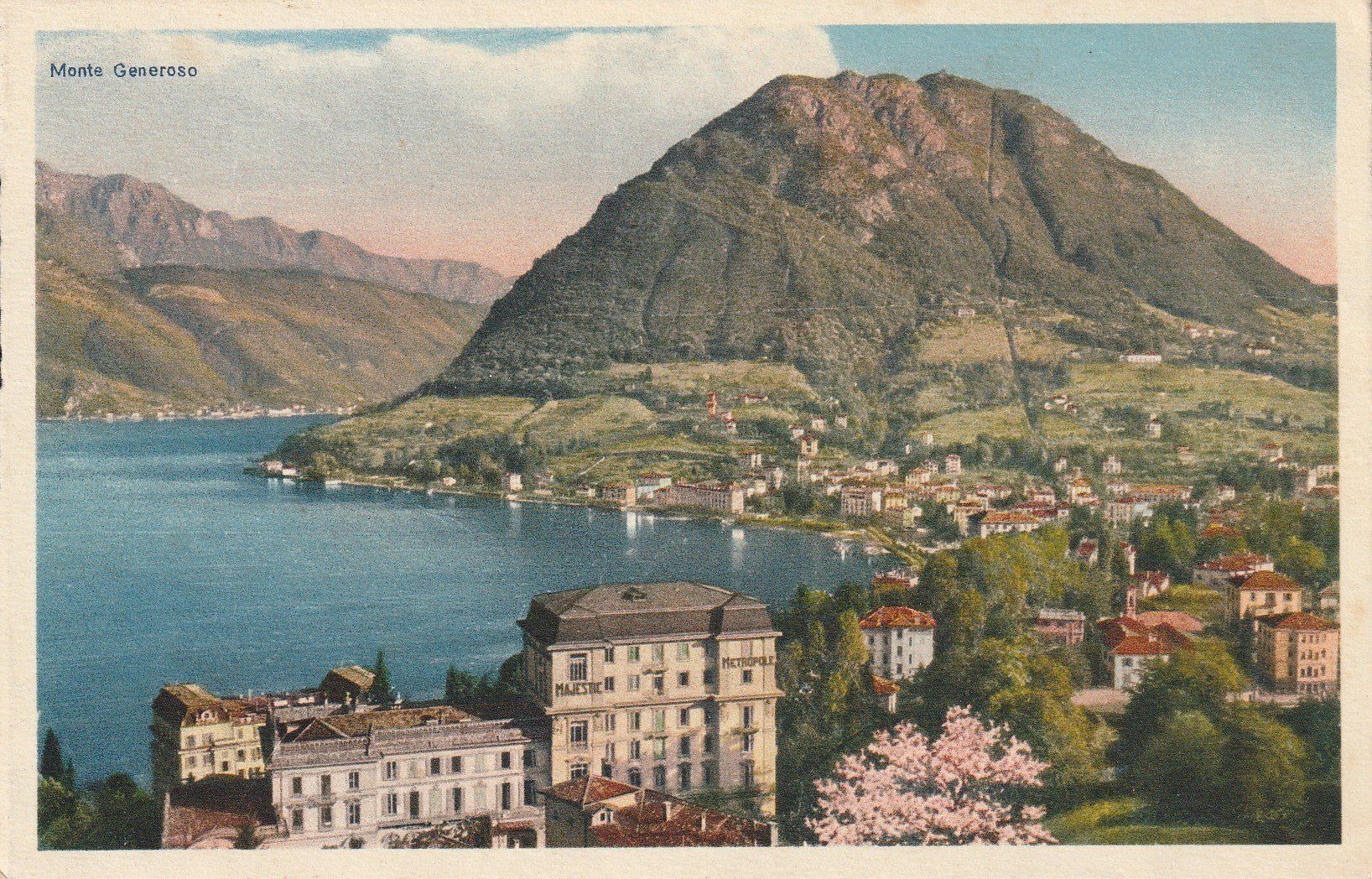 Cartoline postali: AK Lugano gelaufen – Usato da Fribourg venduto da schnalla92