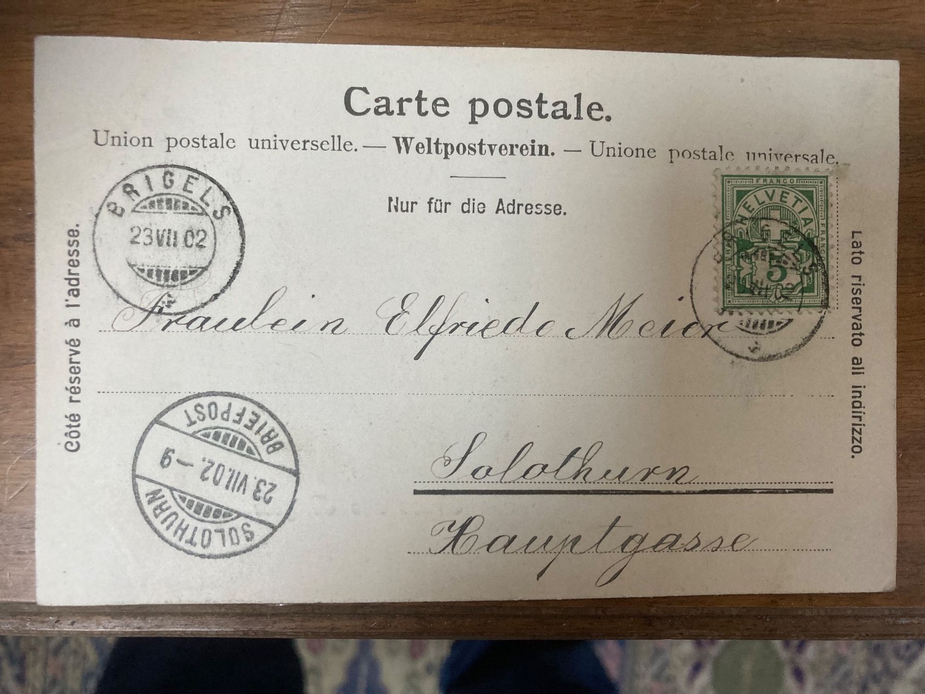 Cartoline postali: Gruss aus Brigels 1902 – Usato da zürich venduto da papalapa 1