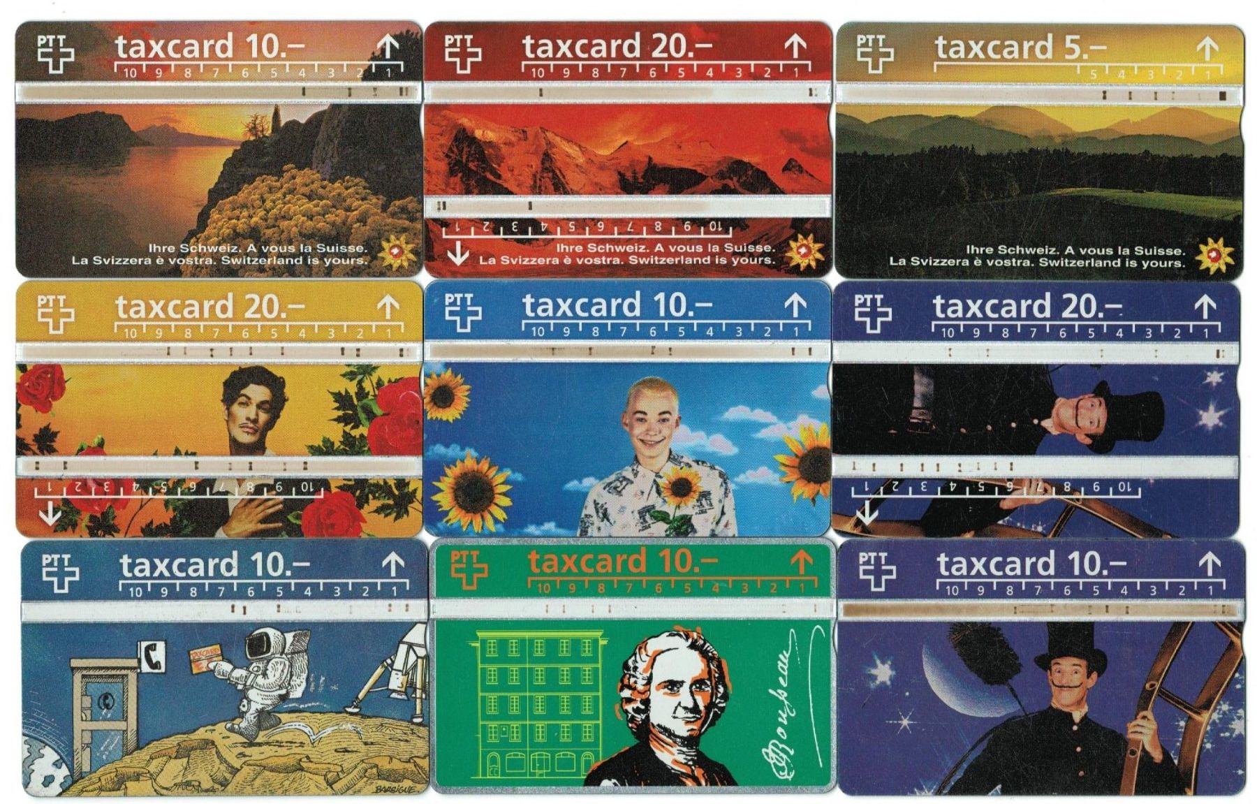 Cartes de téléphone: 9 Taxcards – D'occasion à Zürich par Tolima194