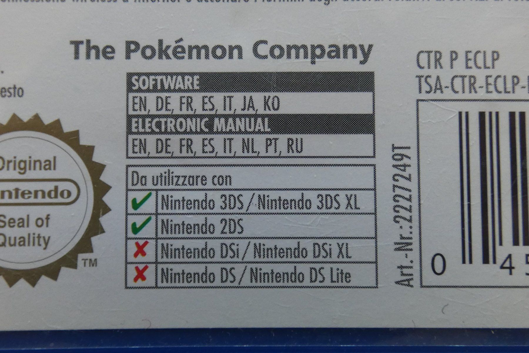 Pokémon Jeux: Nintendo 3DS - POKEMON Sapphire Alpha – D'occasion à La Sarraz par classicworldcoins 2