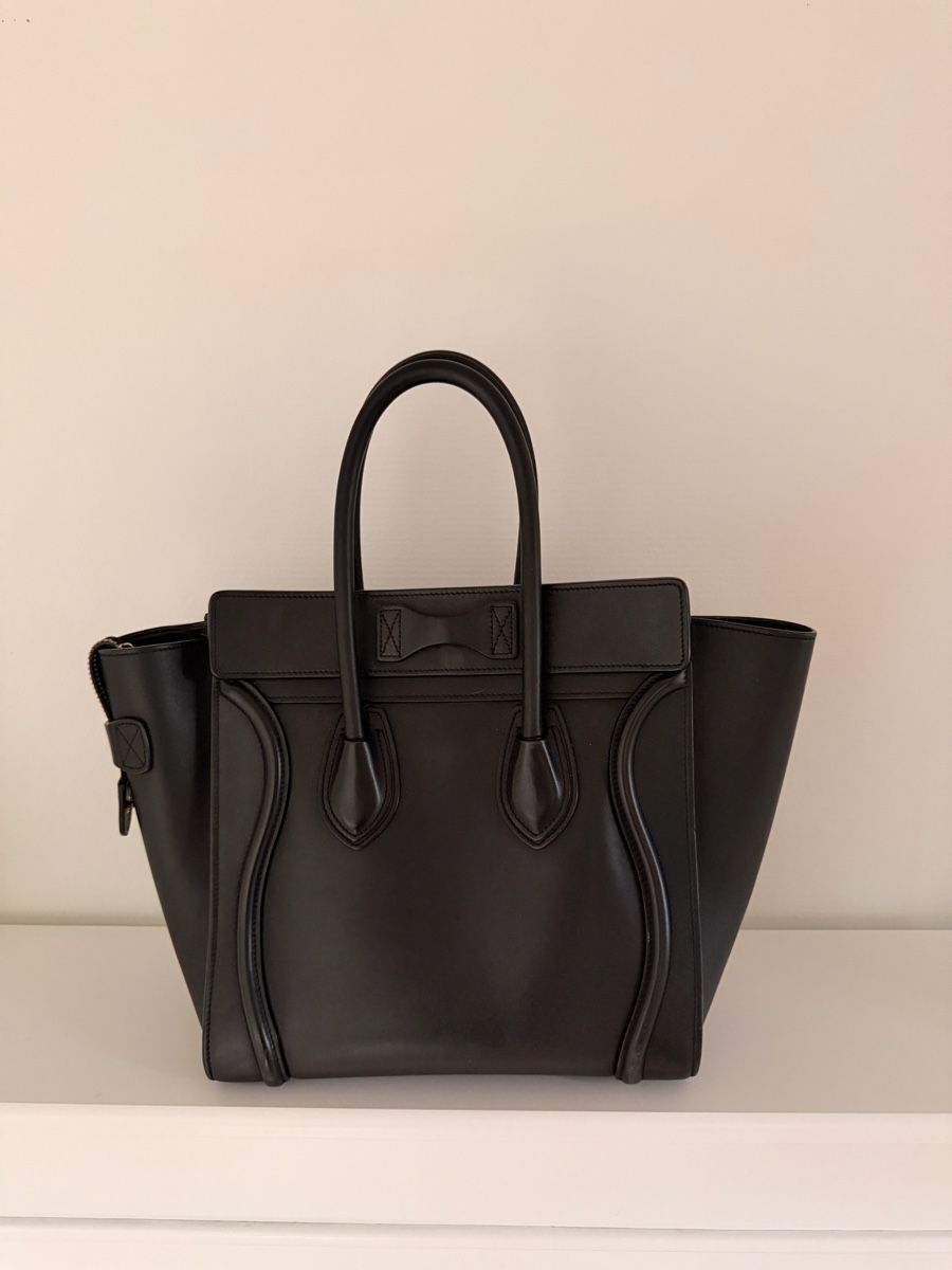 Celine Borse da donna: Celine Luggage Tote, Black Leather Handbag – Usato da Kreuzlingen venduto da wk. 3