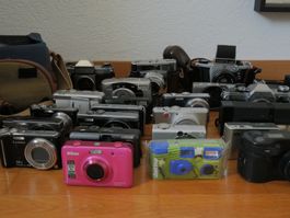 Camera Lot -Leica Canon Lumix Nikon DEFECTIVE / FOR PARTS