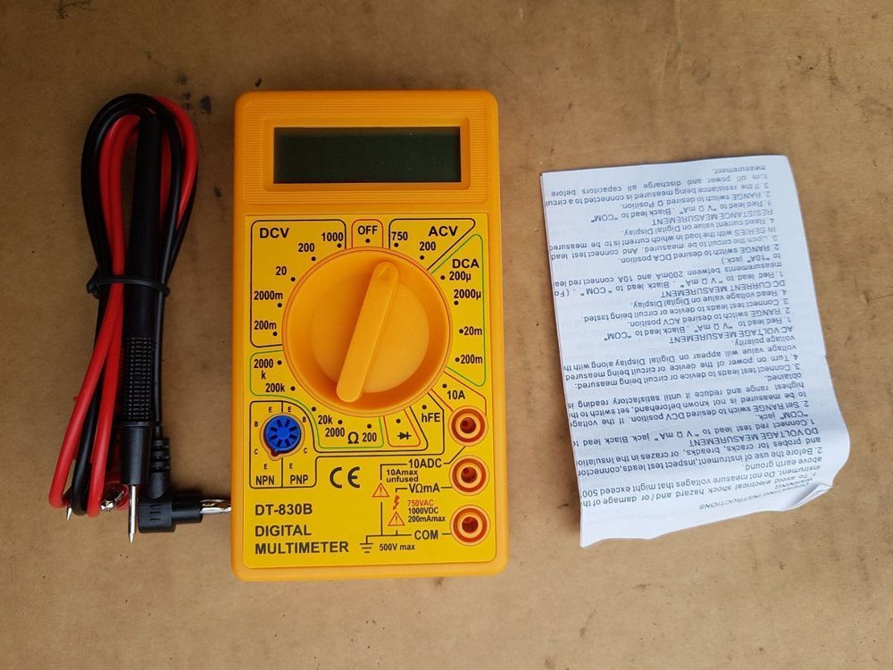 Digital Multimeter DT830B Messgerät Widerstand Spannung Mofa Kaufen