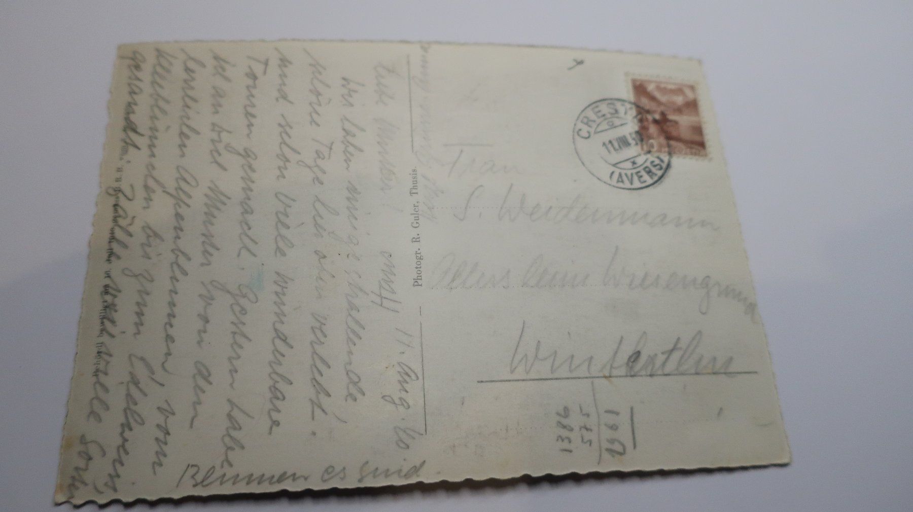 Cartes postales: Avers Cresta N°48 – D'occasion à Cormoret par Pascalll2001 4