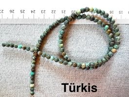 Türkis Tuquoise    Africa extra!!!  4 mm    rund    speziell