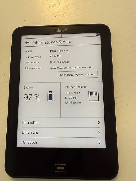 Tablet PC: Tolino Vision 4 HD – Usato da Schönenberg ZH venduto da mic_6c6f 1