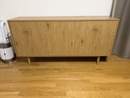 Sideboard Holzoptik mit drei Türen 