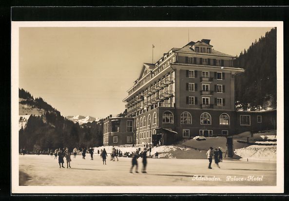 Cartoline postali: AK Adelboden, Palace-Hotel – Usato da Berlin venduto da bartko-reher