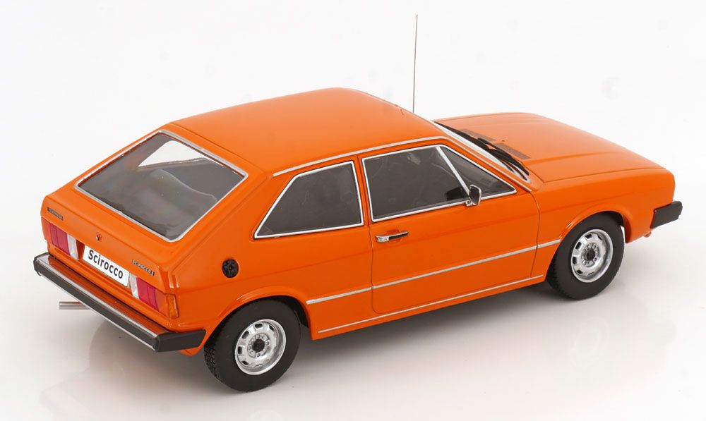 Volkswagen Modellini d'auto: VW SCIROCCO L 1975 ORANGE 1:18 KK-SCALE – Nuovo e nell'imballaggio originale da Suhr venduto da Moebelsiralfred 1