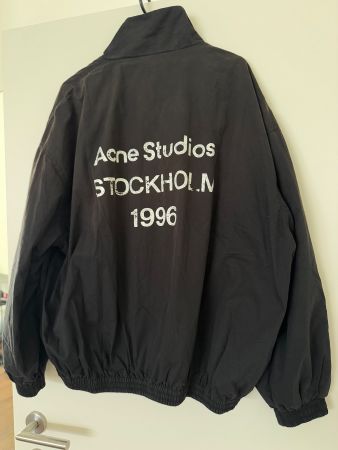 Acne Studios Wind Breaker Jacke, Gr. M, schwarz