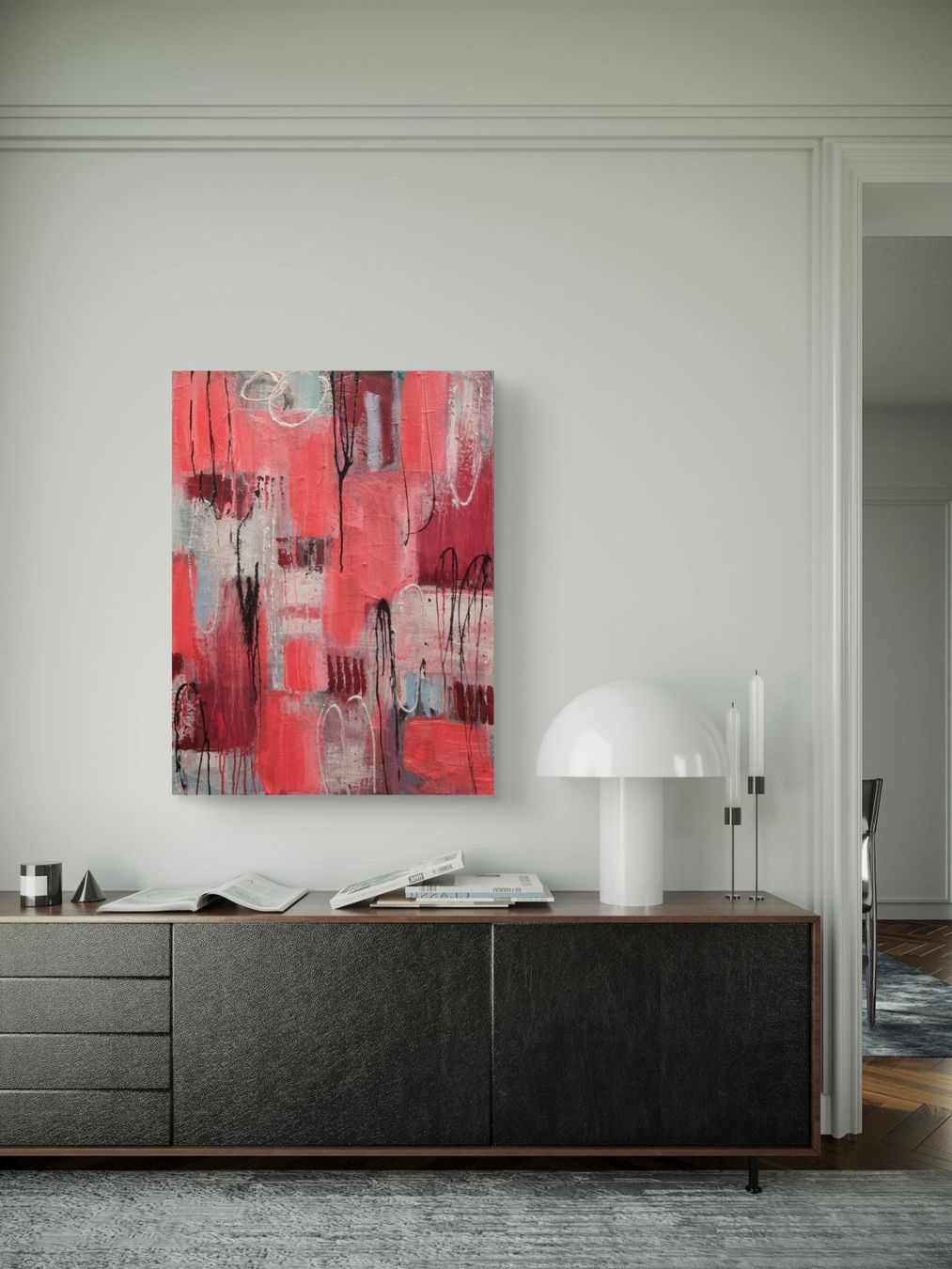 Tableaux: Originales abstraktes Gemälde 80x60cm – Neuf (Voir description) à Urdorf par Contra8