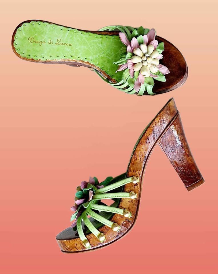 Chaussures femmes: Diego di Lucca Holz Sandaletten – D'occasion à Aarburg par Glitzerschein 3