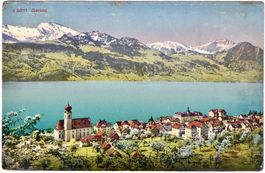 GERSAU - Generalansicht (im Sommer) ca. 1915 (SZ)