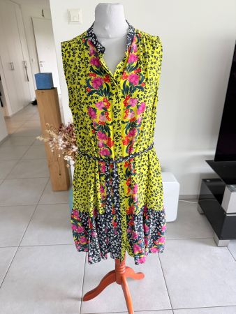 SALONI Seidenkleid mit Blumenmuster, Gr M Top Zustand!