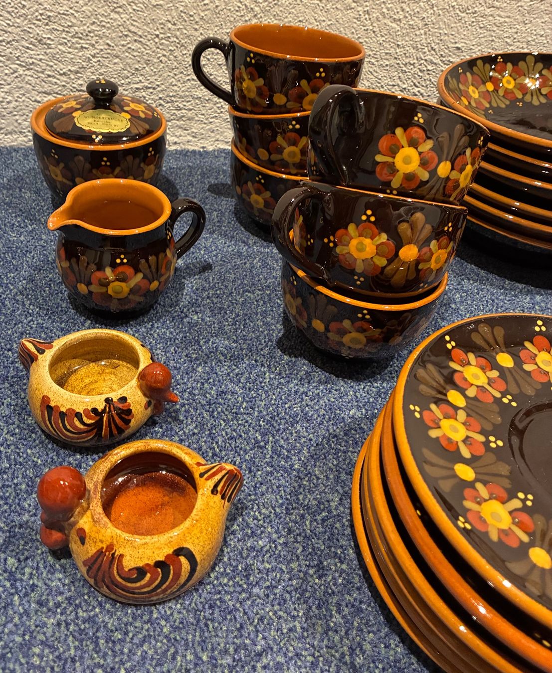 Set di piatti: Geschirr Set, Keramik handgemalt – Usato da Hinteregg venduto da Carimba90 2