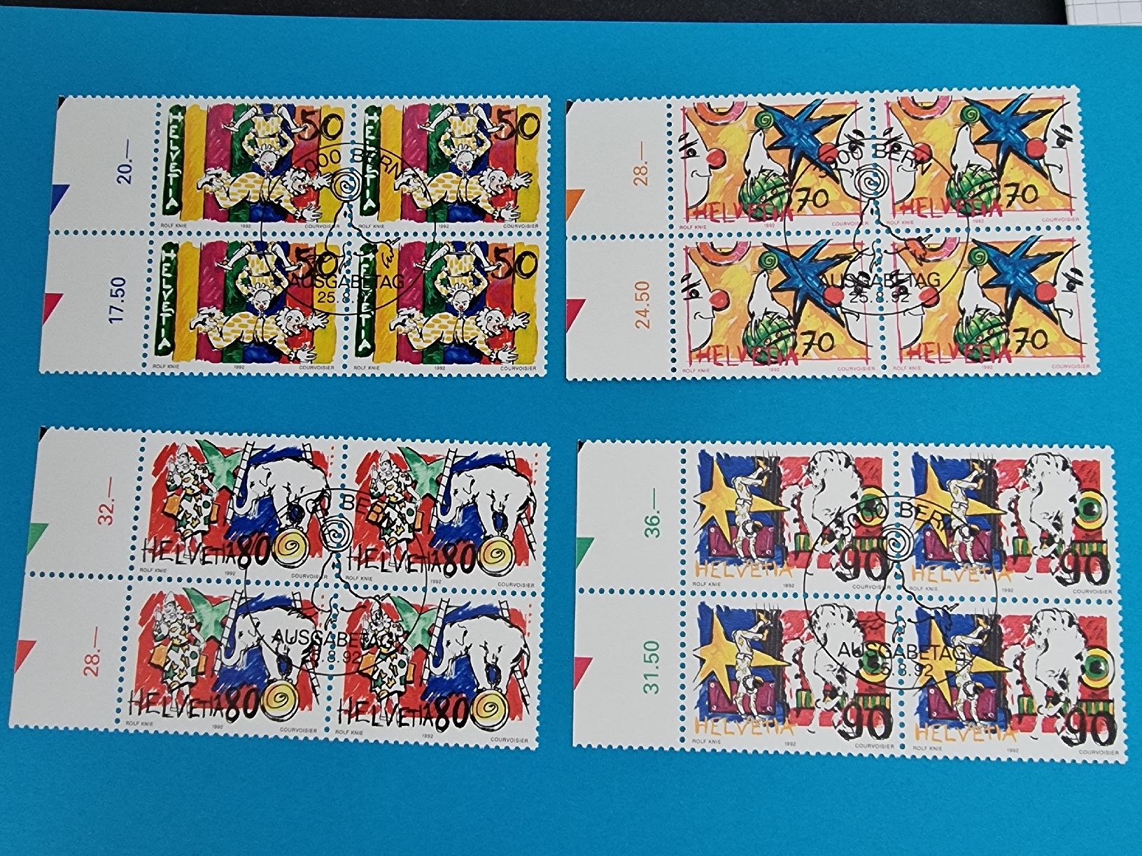 Alle Briefmarken: Sonderpostmarken Zirkuswelt 1992 – Neu (gemäss Beschreibung) aus Obergösgen von hachma