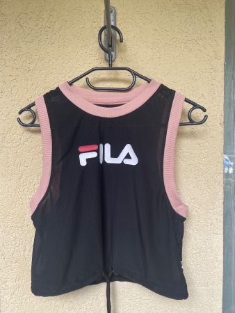 FILA ärmelloses T-Shirt schwarz