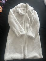 Mantel Zebra weiss flauschig