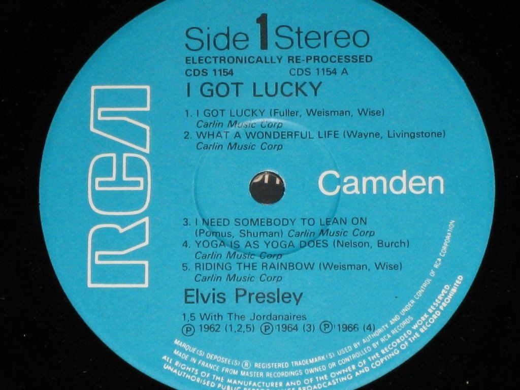 Dischi in vinile: LP - ELVIS - I GOT LUCKY – Usato da Steckborn venduto da Quo7 1