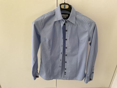 Chemise J. Harvest & Frost femme rayée bleu taille 34 neuve