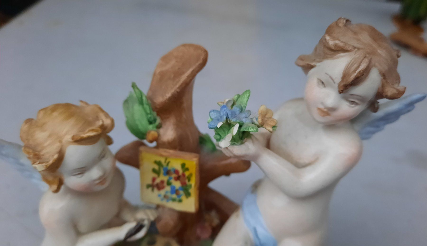 Statuette: Antike Porzellanfigur mit Engel – Usato da Weinfelden venduto da JoeBaer 8