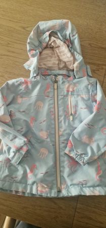 Jacke mit Kapuze hellblau  + Rosa Grösse 86 /92 gebraucht