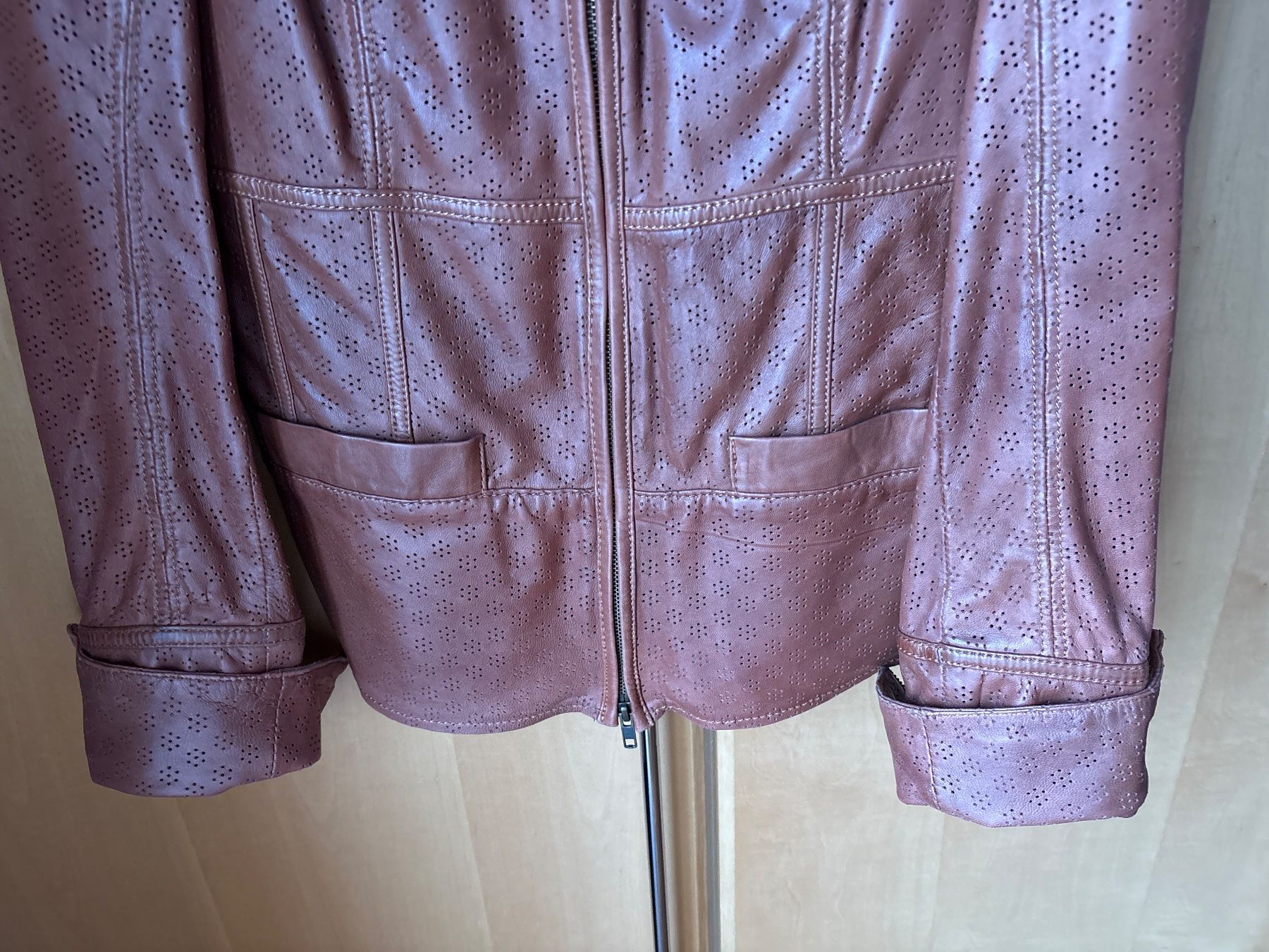 Vestes: Lederjacke Cognac-Braun Gr. S in Blazer-Stil – D'occasion à Richterswil par ZueriLake2 3