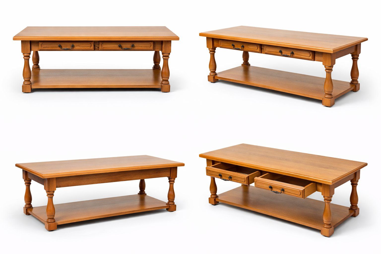 Tavoli: Solid Wood Table – Classic Design, 2 Drawers, Sturdy – Usato da Genève venduto da gen_qyb9