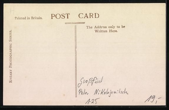 Cartoline postali: Grossfürst Peter Nikolajewitsch von Rus – Usato da Berlin venduto da bartko-reher 1