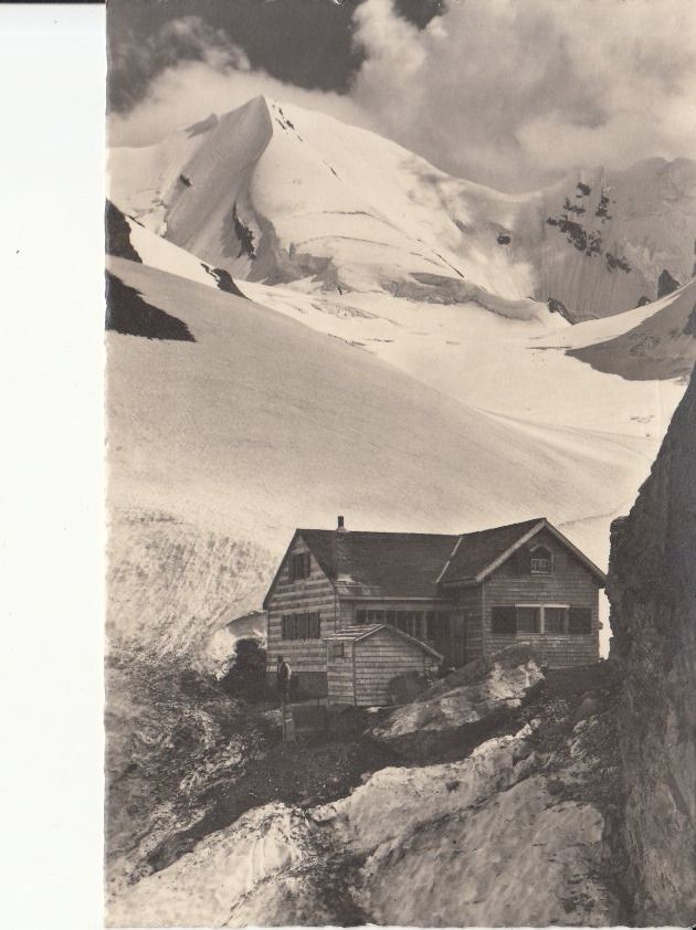 Cartoline postali: Blümlisalp-Hütte, ca. 1940 – Usato da Bürglen TG venduto da StampGraf