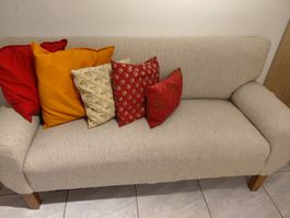 Federkern-Sofa - aus Naturwolle