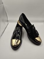 Mocassins noirs vernis bout doré taille 36
