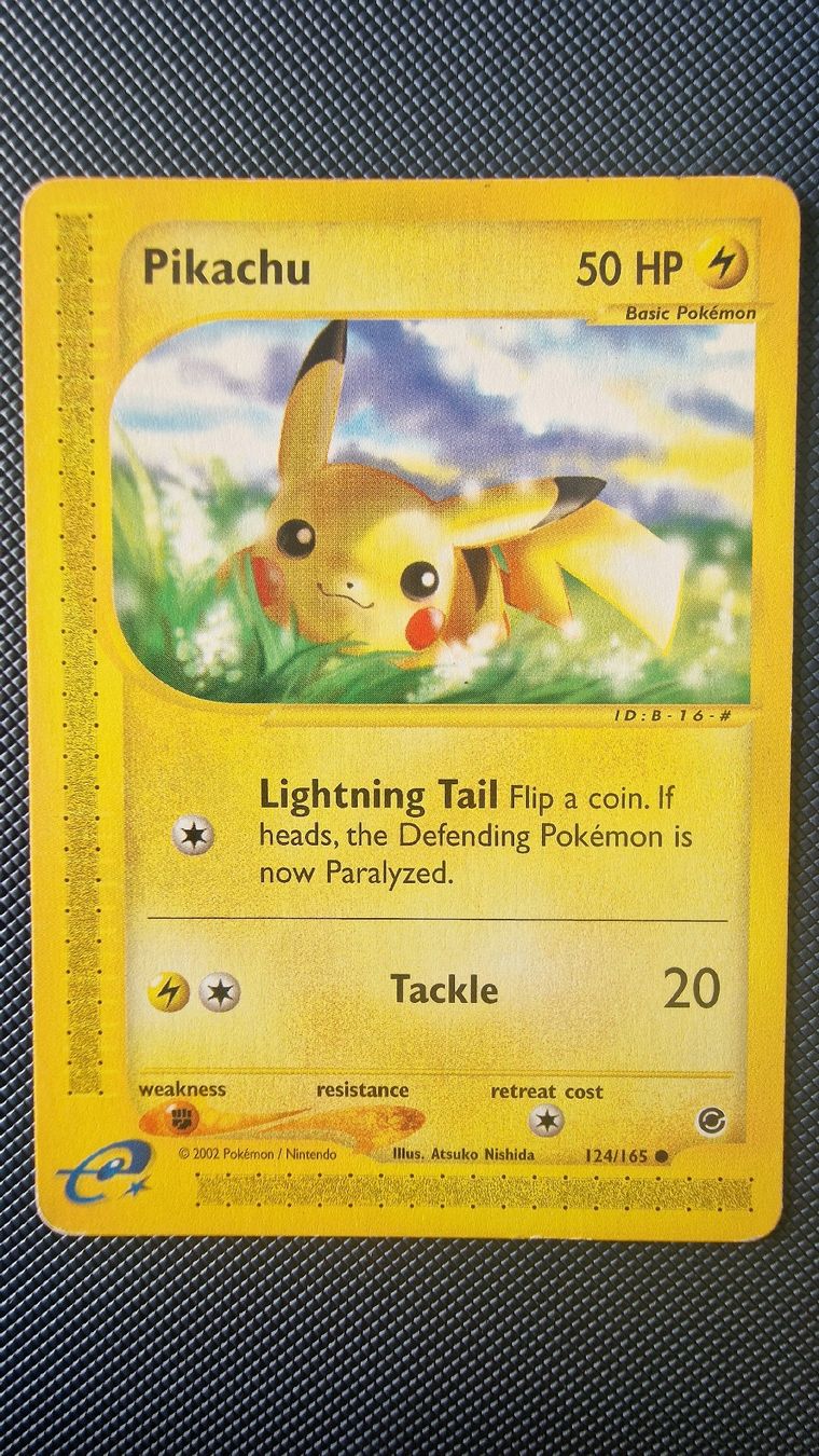 Pokémon Sammelbilder & Trading cards: Pikachu #124 – Pokémon Expedition – Gebraucht aus Veytaux von PocketMonster