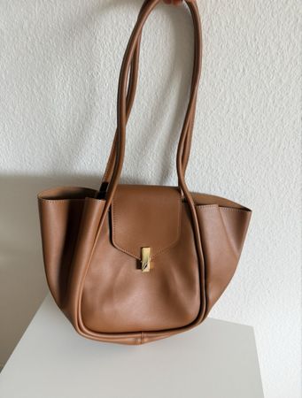 Damen Handtasche braun Kunstleder neuwertig