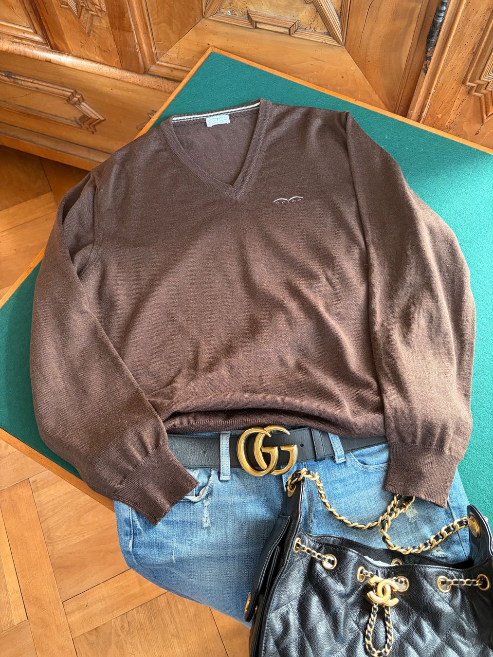 Maglioni & Felpe: ANIMO  Pullover aus 100% extrafeiner Merinowolle, Größe 52 – Usato da Interlaken venduto da Bona55 9