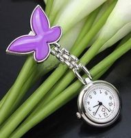 NEUE  Uhr als Hänger Silber violett Quarzuhr