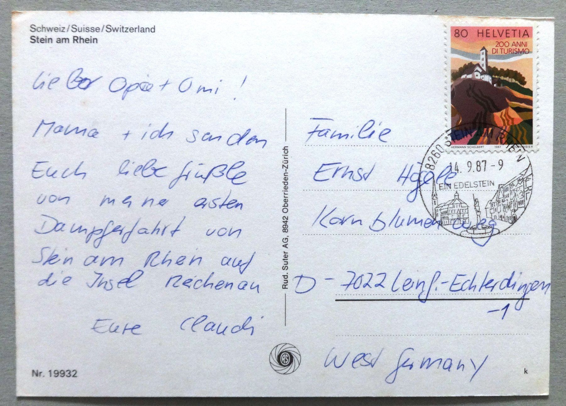 Cartes postales: Stein am Rhein – D'occasion à Fétigny par Billy2miny 1