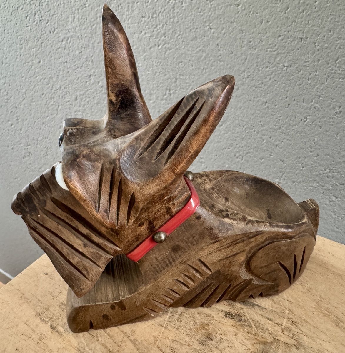 Statuette: Alter Pfeifenhalter Terrier Holz geschnitzt – Usato da Rothrist venduto da Luckywinner 5