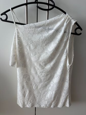 Pull&Bear Top weiss gemustert