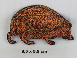 IGEL - Aufnäher - Aufbügler - Stickerei - 8,5x5,5cm