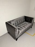 Nv gallery Sofa velvet grey 155cm good condition