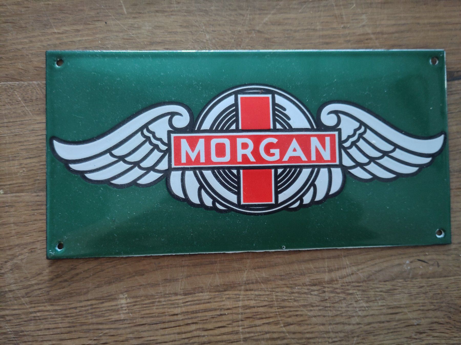 Insegne: Emaille Schilder Morgan – Usato da Weesen venduto da Roge2 1