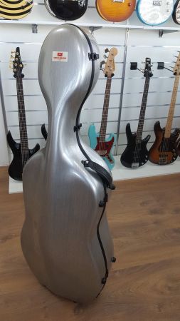 4/4 Cello koffer fiberglass  silber-grau, neuwertig