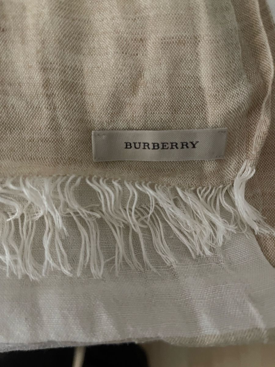 Burberry Foulards, Tücher & Schals: Burberry Leinen Schal – Gebraucht aus Grüningen von marser
