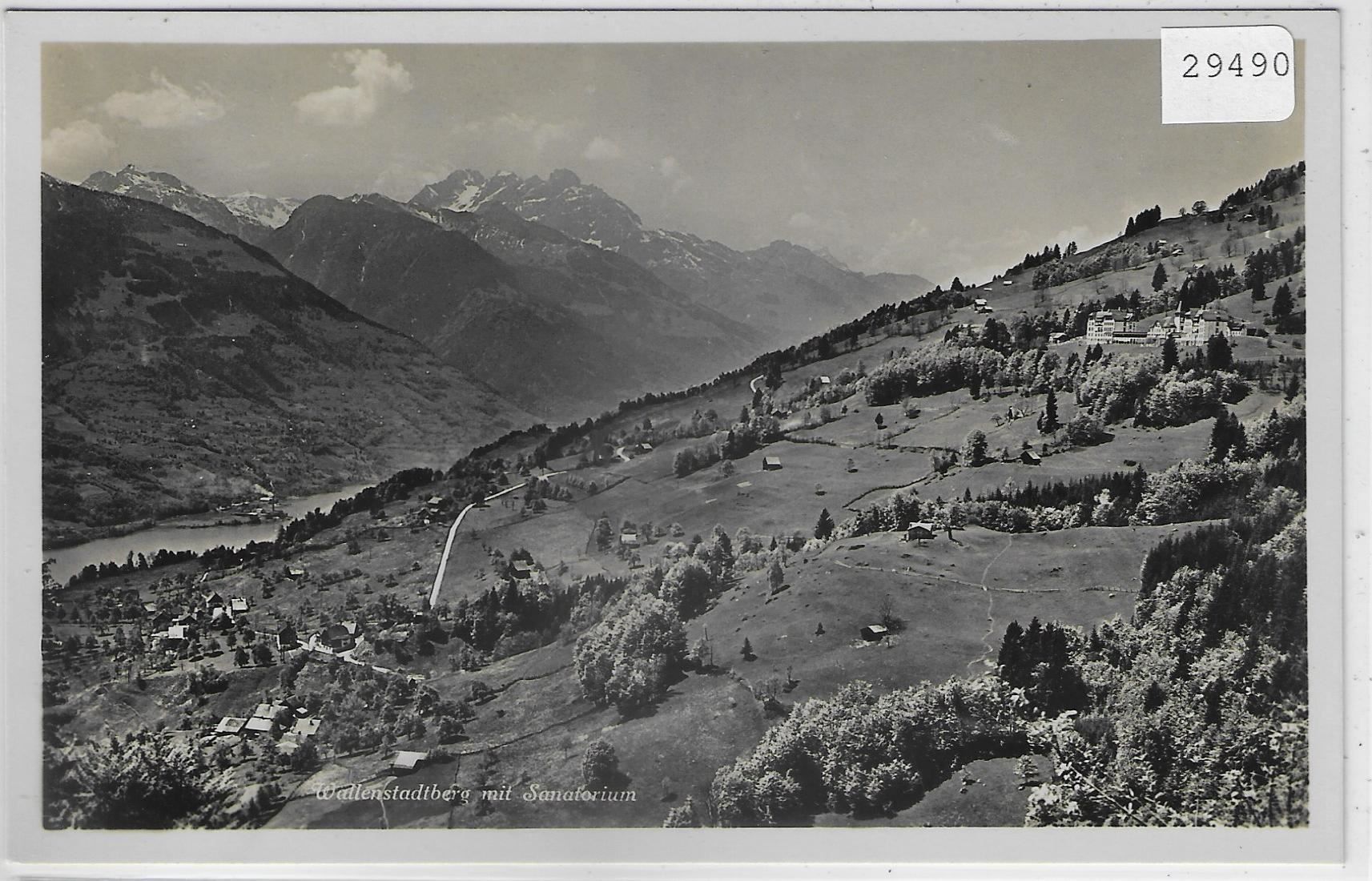 Cartoline postali: Wallenstadtberg mit Sanatorium – Usato da Ettingen venduto da Kartenplanet