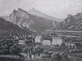 HOF RAGAZ AQUATINTA DRUCK VON DER ORIGINALPLATTE