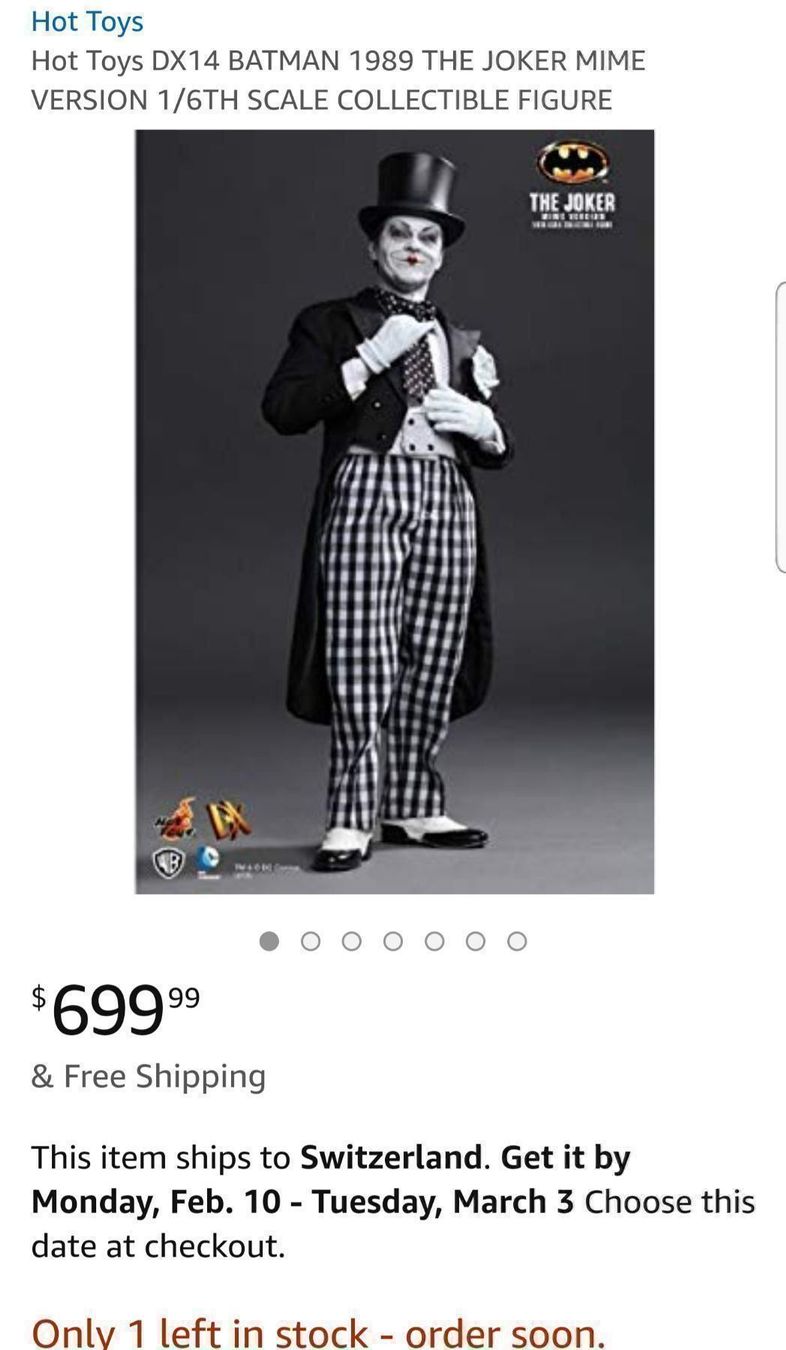 Statuette: JOKER Mime Version - Jack Nicholson 1/6 – Nuovo e nell'imballaggio originale da Dürnten venduto da Nexomynon 9